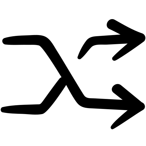 Audio, doodle, random, shuffle, shuffle songs, song icon